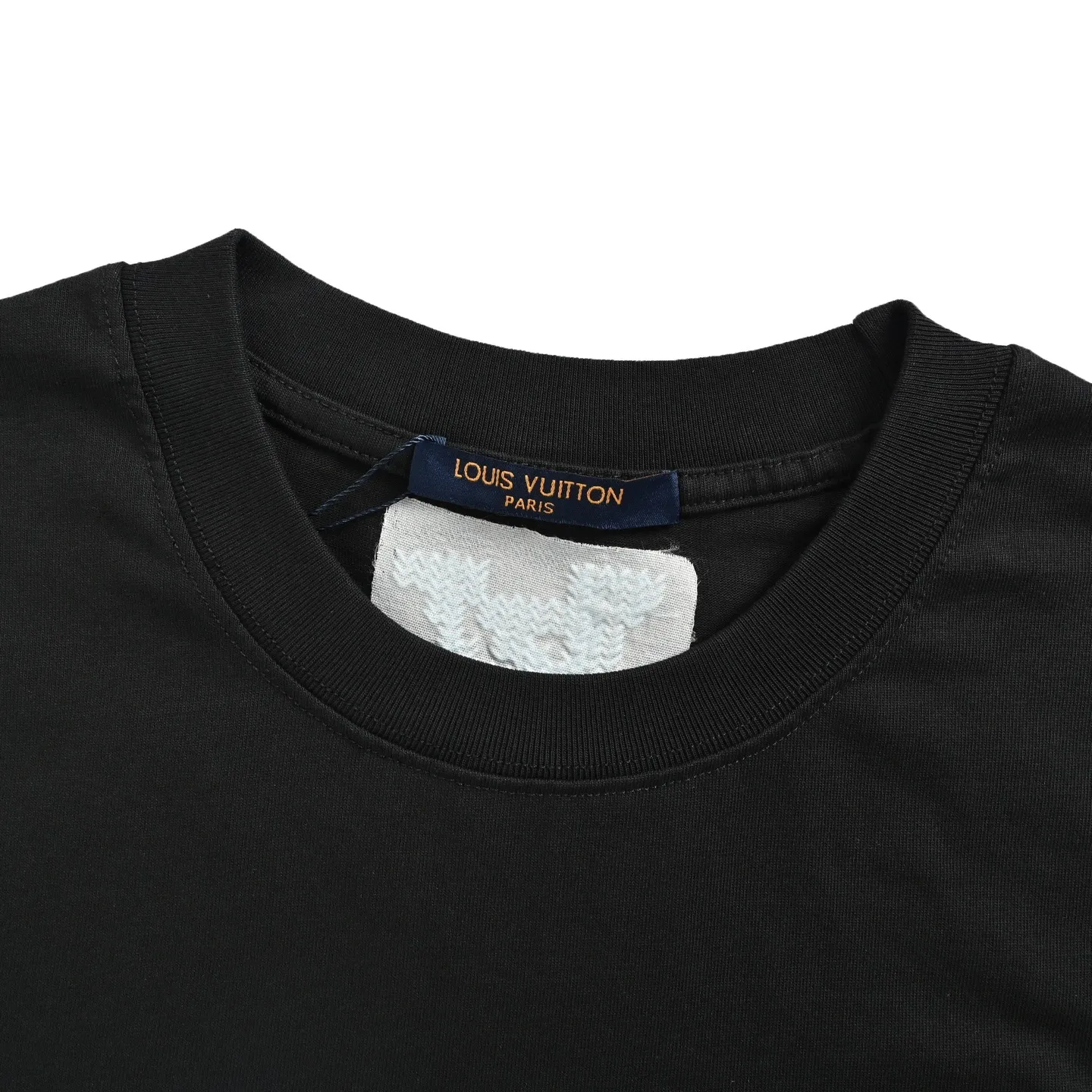 Louis Vuitton/Louis Vuitton Blue embroidered letter short sleeves